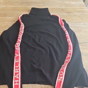 Harley-Davidson Black Sweater with Red Accents